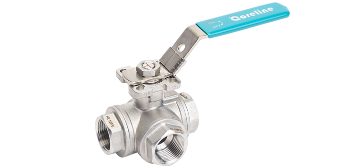 三通高平台螺纹球阀